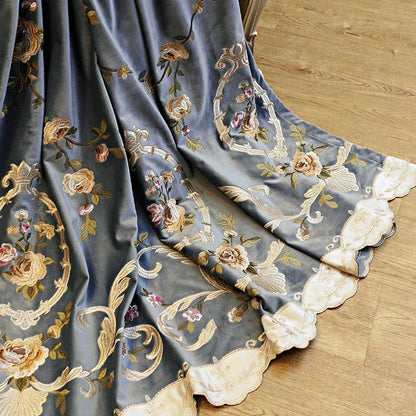 High Grade Embroidered Thick Curtains