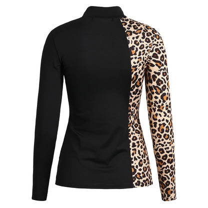 Leopard Long sleeve Tops for Women