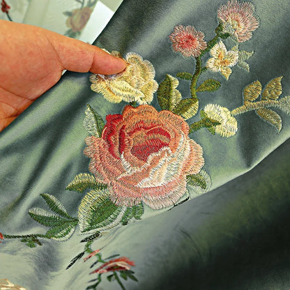 High Grade Embroidered Thick Curtains